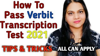 How To Pass Verbit Transcription Test Work From homePart Time Job For Student Typing Jobs Online [upl. by Amiel]