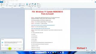 FIX Windows 11 Update KB5039212 Version 23H222H2 Fails to Install [upl. by Eneleuqcaj168]