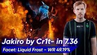 Cr1t JAKIRO 736 HARD SUPPORT 5 Pos  Dota 2 Pro Gameplay [upl. by Lizabeth661]