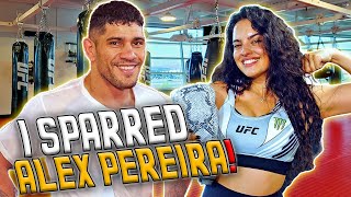 Alex Pereira reveals the secret behind his Left hook  UFC 300 [upl. by Acihsay]