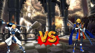 Mugen  BlazBlue vs Guilty Gear  Jin Kisaragi vs Ky Kiske [upl. by Danforth86]