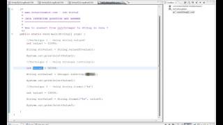 Java Convert Int to String Example [upl. by Hasin]