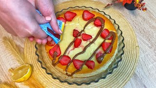 Cheesecake alla Ricotta con Fragole e Cioccolato Ricetta Facile e DeliziosaRICETTE FACILI E VELOCI [upl. by Ayet]