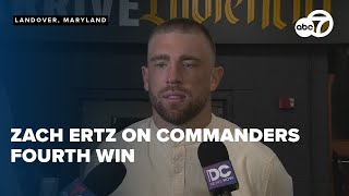 Zach Ertz speaks on Washington Commanders fourth win of the season [upl. by Geraint23]