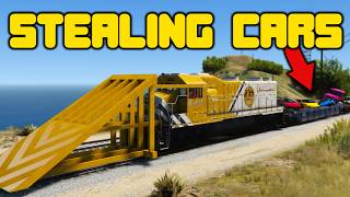 Stealing Cars Using The Train In GTA 5 RP [upl. by Jayne877]