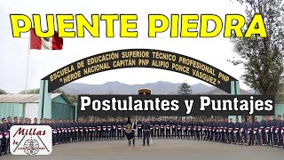 👮‍♂️ PUENTE PIEDRA Postulantes y Puntajes 2022 Admisión EESTP [upl. by Morganstein835]