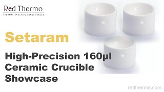 HighPrecision 160μl Ceramic Crucible  Ideal DSC Sample Pan at Red Thermo [upl. by Htez]