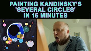 Painting Kandinskys Several Circles in 15 minutes  Mareks Medicore Masterpieces [upl. by Ylla769]