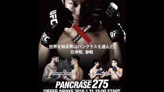 2016131 PANCRASE275 Trailer [upl. by Etteiram173]