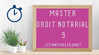 Master droit notarial   Les Masters en Droit 910 [upl. by Delmer924]