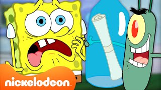 Bob Esponja  Cada vez que Plankton CASI gana 😅  Compilación de 60 minutos  Nickelodeon en Español [upl. by Shirl822]