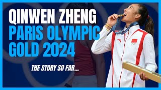 TENNIS SUPERSTAR Qinwen Zheng OLYMPIC GOLD PARIS 2024 Her Story [upl. by Redleh153]