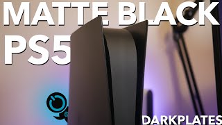 The Matte Black PS5 Unboxing Setting up and First Look at Darkplates from dbrand [upl. by Eseyt]