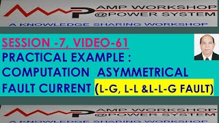 NUMERICAL PRACTICE OF ASYMMETRICAL FAULT CURRENTLG LLampLLG FAULT CALCULATION OF A NETWORK [upl. by Rabkin]