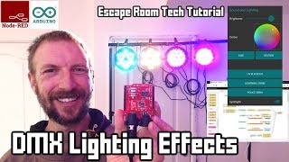 DMX Lighting Control with Arduino and NodeRED [upl. by Lohman897]