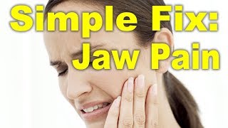 Simple Fix for OneSided TMJ JawPain [upl. by Gavini]