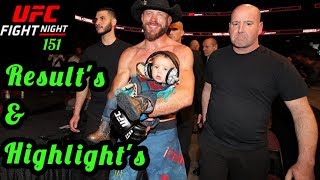 UFC Ottawa Results amp Highlights  Iaquinta vs Cerrone [upl. by Sanborne]