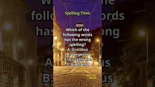 Spelling Time 535 spelling englishlearning englishvocabulary questions quiz [upl. by Ainniz]