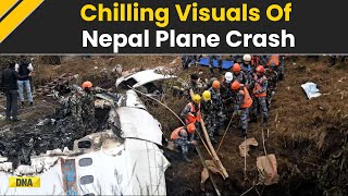 Nepal Plane Crash Video Chilling Visuals Shows Nepal Plane Crashing During Takeoff  Kathmandu [upl. by Anerroc]