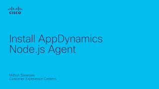 Install AppDynamics Nodejs Agent [upl. by Guod]