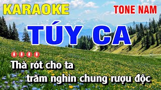 Karaoke Túy Ca Tone Nam Nhạc Sống  Nguyễn Duy [upl. by Miru]