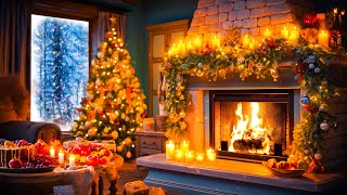 Relaxing Holiday Christmas Music 🎅🎄 Crackling Fireplace Christmas Music 🔥 Christmas Background Music [upl. by Hpeseoj820]