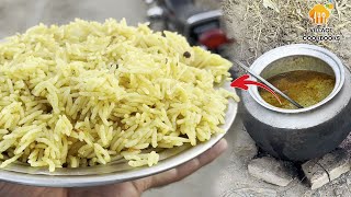 Authentic Village Style Plain Biryani Recipe  Namkeen Rice  Simple amp Delicious  Village Cookbooks [upl. by Shirley]