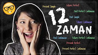 TEK VİDEODA TÜM İNGİLİZCE ZAMANLAR 📓✏️  12 English Tenses [upl. by Ahsien]