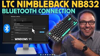 How to Bluetooth Connect the LTC Nimbleback NB832 Wireless Keyboard to Windows 11 [upl. by Ellenehs650]