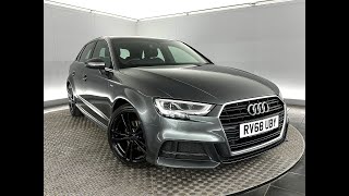 Audi A3 15 TFSI CoD 35 S line Sportback Euro 6 ss 5dr [upl. by Edla]