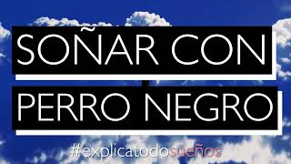 Soñar con PERRO NEGRO  Qué significa soñar con PERRO NEGRO  Significado de los sueños [upl. by Hera]