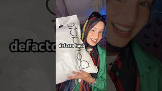 DEFACTO HAUL 📦 كود الخصم  itsfarah ♥️ defacto haul اكسبلور [upl. by Herries]