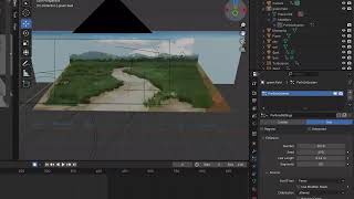 Landscape using Projection on Blender [upl. by Nyrhtak]