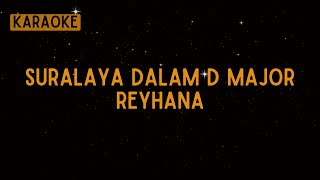 Reyhana  Suralaya Dalam D Major Karaoke [upl. by Deibel16]