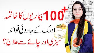 Ginger Benefits  ادرک Ginger Tea Weight Loss  Adrak ke fayde UrduHindi  Zainab Gondal QAS Health [upl. by Emmie922]