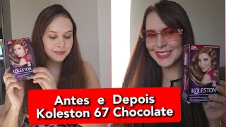 Pintei o Cabelo em Casa com Koleston Chocolate Será que Ficou Bom [upl. by Kremer367]