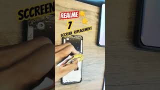 👉REALME 7🔥 1 step SCREEN REPLACEMENT KAISE KARE realme realme7 screen shortvideo services [upl. by Isolda]