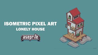 speedpaint pixel art Lonely House [upl. by Norbel]