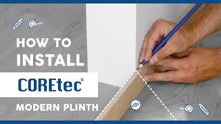 How to Install COREtec® Modern Skirting Plinths Installation Guide [upl. by Nibot]