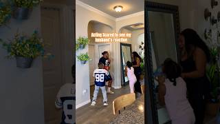 Acting Scared PRANK Gone right or wrong Yall tell us Did we get him shorts shortsvideo [upl. by Gwenn]