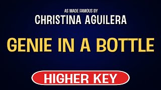 Christina Aguilera  Genie In A Bottle  Karaoke Higher Key [upl. by Chesney]