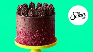 VEGAN CHOCOLATE RASPBERRY CAKE  VEGAN FROSTING  The Scran Line [upl. by Benedic771]