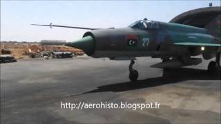 Libyan MiG 21MF serial quot27quot 20160414 [upl. by Chappelka]