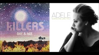 Human Like You Mashup  The Killers amp Adele [upl. by Rubel370]