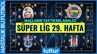 Süper Lig 29 Hafta Galatasaray Fenerbahçe Trabzonspor ve Beşiktaş Taktiksel Analiz [upl. by Shulem446]