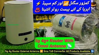 5g Router Zlt x20 with Omni Antenna  Best 5g Router Low Coverage Areas ♨️ [upl. by Borlow]