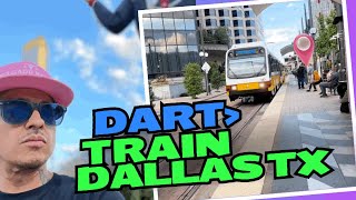 Jay Are Rides The DART Train Things Things To Do In Dallas Texas DART Train Orange Line Ferris wheel [upl. by Pauly889]