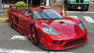 Saleen S7 Twin Turbo Competition Red Bank NJ Exotic Car Show 91011 [upl. by Adneram285]