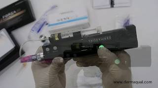 Unboxing DERMAQUAL FORZA MMS 007 Micro Needling Mesotherapy Pistol [upl. by Boycie]