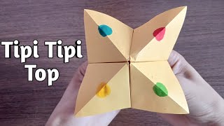 How to make Tip Top Paper Game  Fortune Teller  Tipi tipi top  Tip top game scienceproject diy [upl. by Hnao]